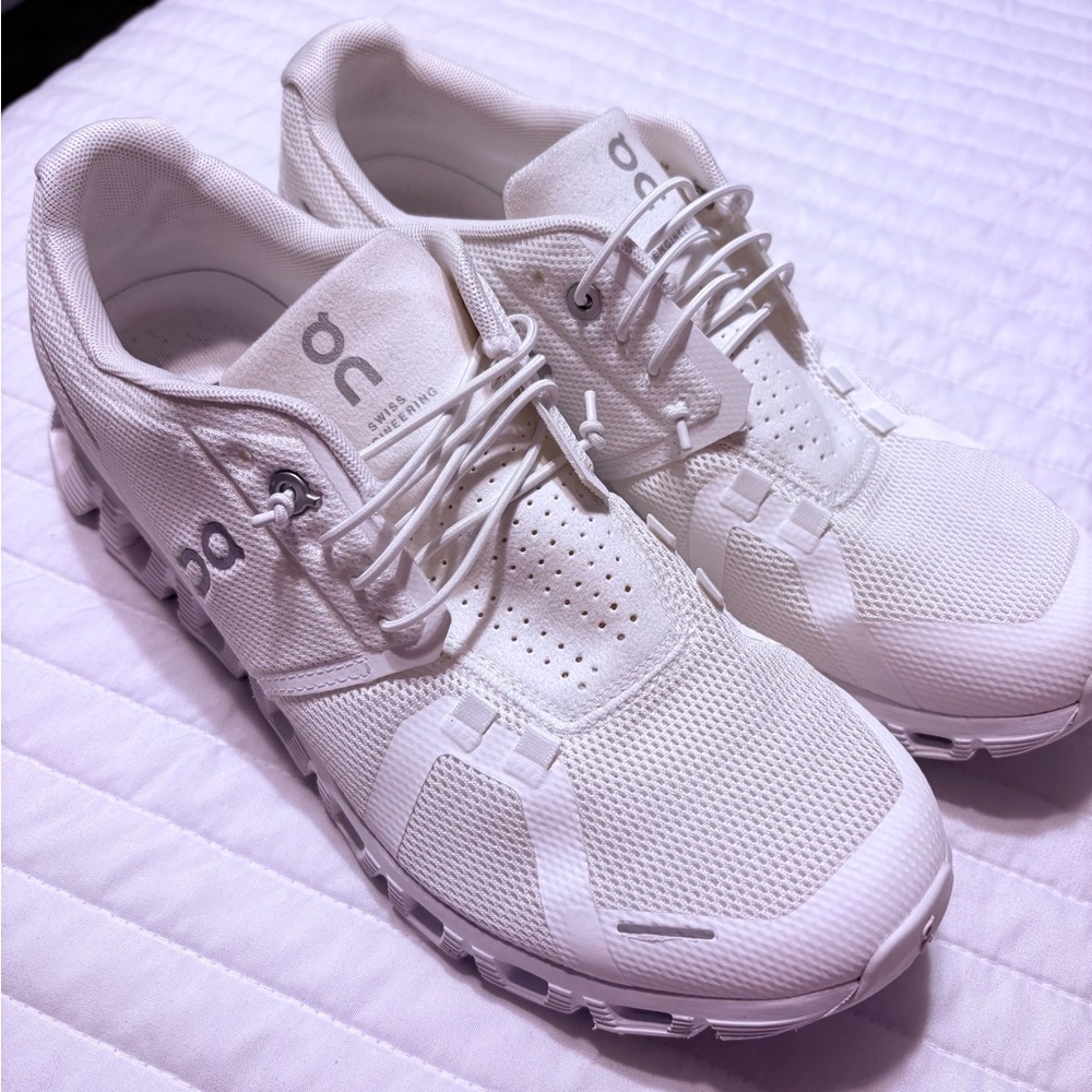On Running Cream Athletic Shoes